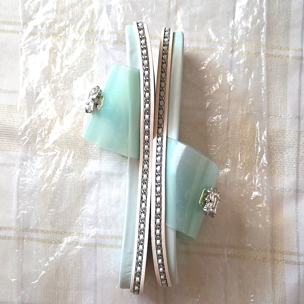 Karl Lagerfeld Mint Julep Billi Fashion Slide Sandal - Picture 9 of 12